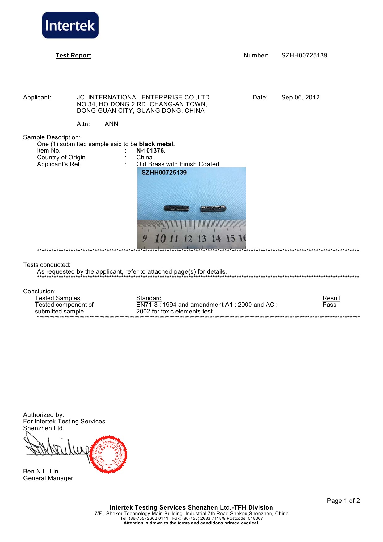 鋅合金原料EN71-3八大金屬-0